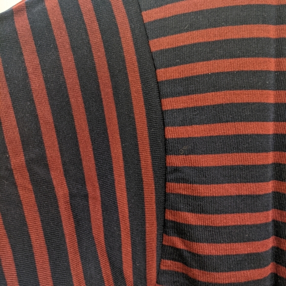 REFORMATION Plush Relaxed Crew Rugby Strip SIZE XS - Picture 8 of 8